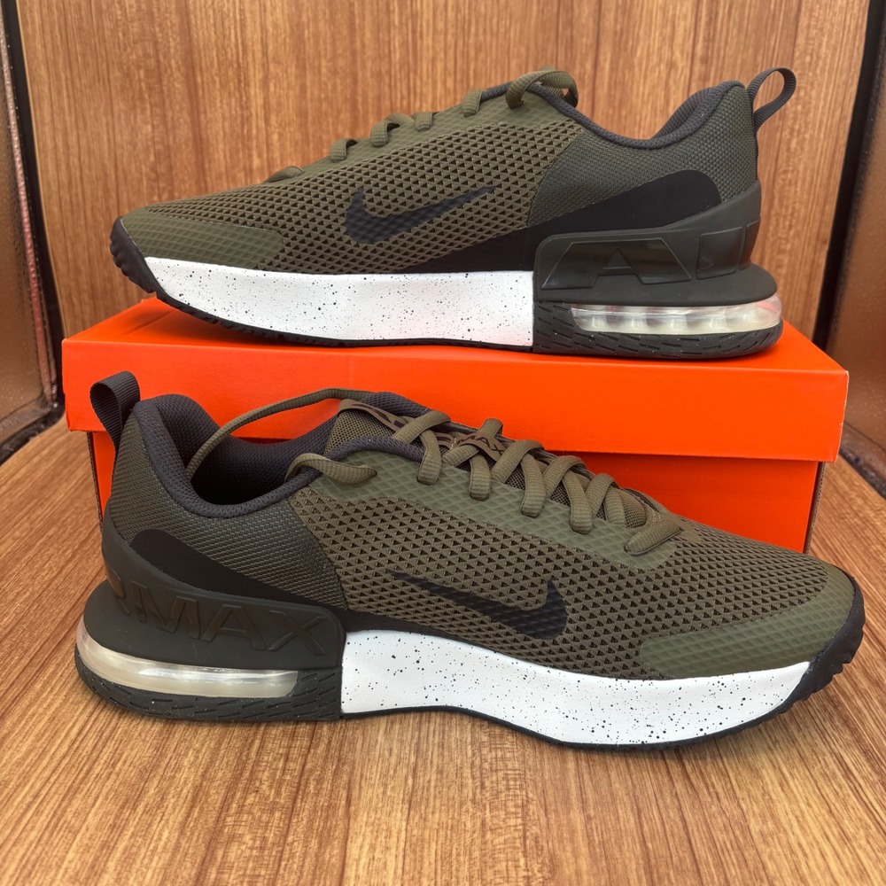 NEW Nike Air Max Alpha Trainer 6 Mens 12 Olive Black FQ1833-200 Training Shoes - Picture 2 of 7